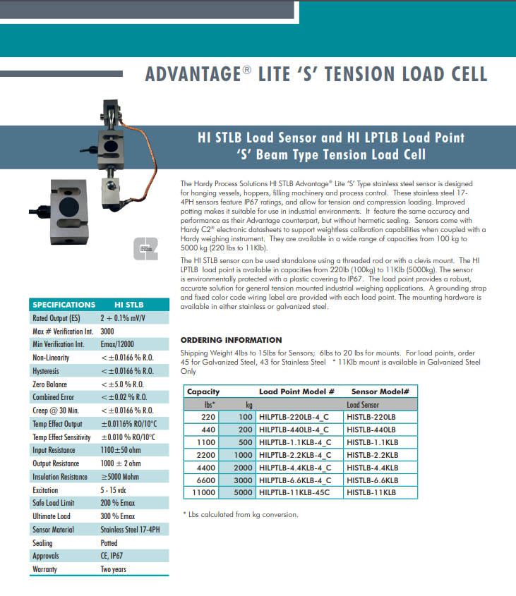 STLB/LPTLB-5000kg稱(chēng)重傳感器